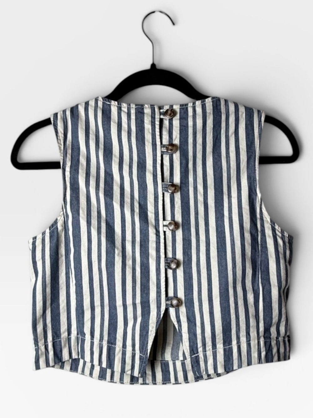Sezane Striped Pant and cropped Top Set in Blue Size 34 (2/XS)‎ (G) - Picture 4 of 13